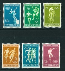 Luxemburg 1968 - Jocurile Olimpice, sport, serie neuzata