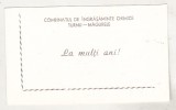 bnk cp Felicitare 30 Decembrie si Anul Nou 1978 Combinatul de Ingrasaminte Chimice Turnu Magurele