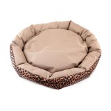 Culcus din material impermeabil pentru caine pisica, model Animal Print, 77 cm