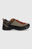 Salewa pantofi Wildfire Leather GTX barbati, culoarea maro