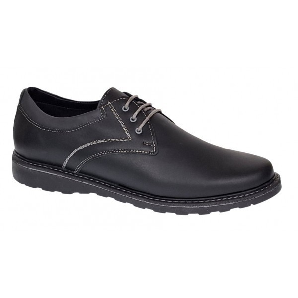 Pantofi barbati casual din piele naturala - Corsa Negru Siret