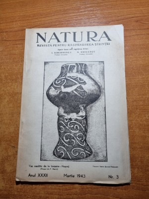 revista natura martie 1943-epicentrul cutremurului din august 42 foto