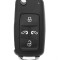 Carcasa Cheie Auto Techstar pentru VW Volkswagen Transporter T5 T6, Sharan, Alhambra - 5 Butoane