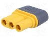 Conector alimentare DC, 500V, 3 pini, seria MR30, {{Dimensiune pin}}. AMASS - MR30-FB