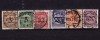 ✅ (S42) Germania Reich 1923 &quot;Cifra- stabilizare Rentenmark &quot; serie completa Michel 338/343, stampilate, Stampilat