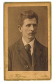 3808 - LUGOJ, Timis, man, Romania, CDV ( 11/6,7 cm ) - old real Photo