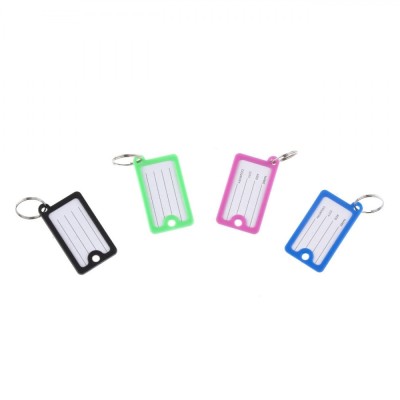 Etichete Suspendabile Chei, Set 12 Bucăți, Multicolor, 4.8x2.6cm, Metal și Plastic foto