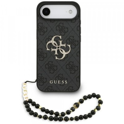 Husa pentru Apple iPhone 17 Air, Guess, 4G Classic Logo with Strap, Neagra foto