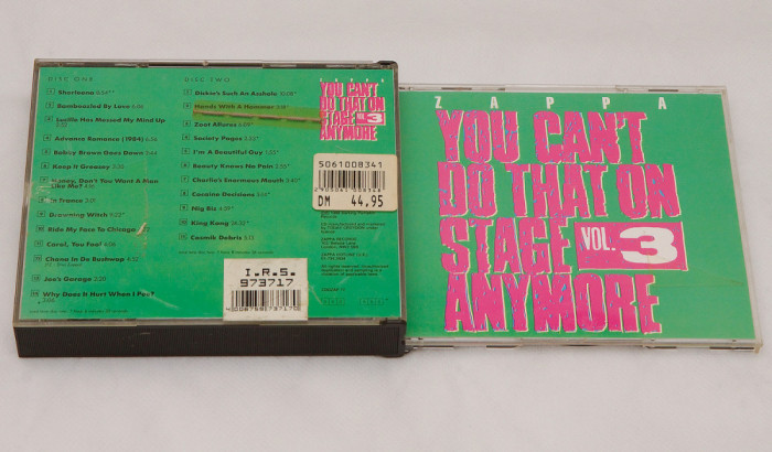 Frank Zappa &ndash; You Can&#039;t Do That On Stage Anymore Vol.3 - CD audio dublu original