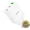 Incarcator Retea HOCO N33 35W 3A 1 x USB-A - 2 x USB-C Alb