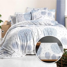 lenjerie de pat ranforce, 100% bumbac, cu husa universala pentru saltea de 140cm x 200cm / 160cm x 200cm-ava