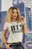 U839-182 Tricou casual cu imprimeu BTS