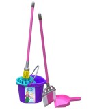Kit Curatenie Ucar Toys Ice World cu Galeata, Mop, Matura, Lopata, Plastic Non-Toxic, +3 ani, Jucarie Copii