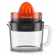 Storcator citrice Citrus Glass Taurus, 30 W, 1 l, functie Reverse, Rosu/Negru