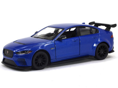 Macheta Kinsmart Jaguar XE SV Project 8 1:38 Albastru KT5416 foto