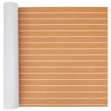Podea autocolantă maro și alb 240 x 90 cm EVA Foam