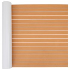 vidaXL Pardoseală pentru bărci maro și alb 240 x 90 cm Spumă EVA