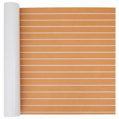 vidaXL Podea autocolantă maro și alb 240 x 90 cm EVA Foam foto