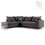 Cumpara ieftin Coltar Dreapta Boston Gri Inchis - Verde Inchis 290x235x95 cm
