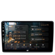 Navigatie Opel 6GB RAM Android 13 Octacore Slot Sim 4G DSP GPS Wi-FI Carplay Android Auto USB Bluetooth Waze Touchscreen 9 Inch