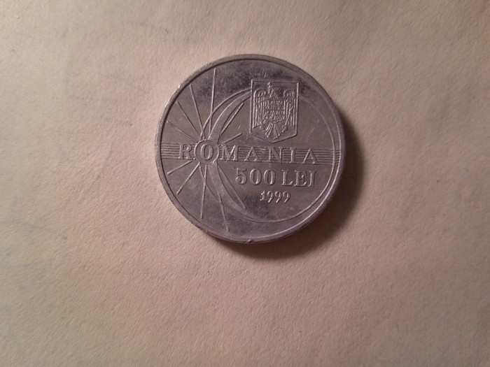 Moneda 500 lei 1999 Eclipsa , cal. F.Buna