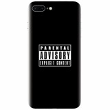 Husa silicon pentru Apple Iphone 8 Plus, Parental Advisory