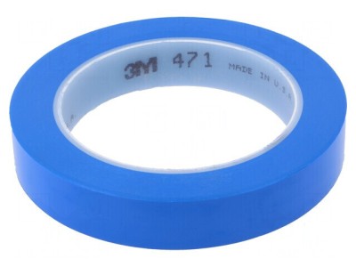 Bandă de marcare albastră 33m x 19mm x 0,13mm foto