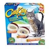 Cumpara ieftin Kit pentru igiena si educarea pisicilor la toaleta Citi Kitty