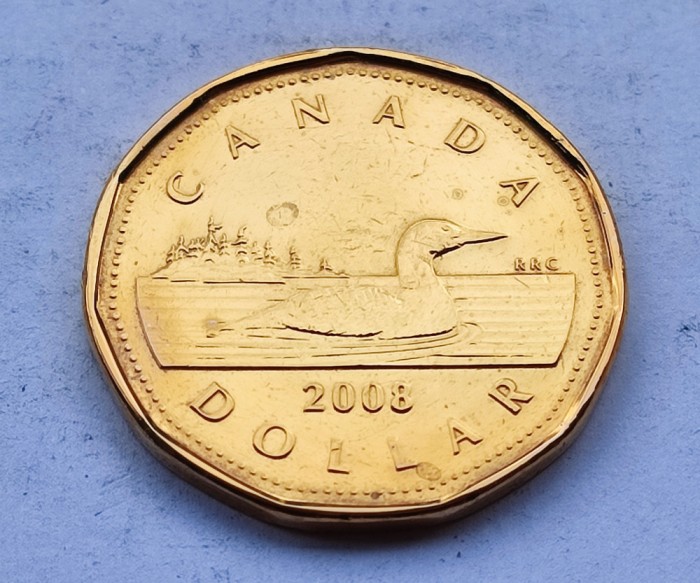 103. Moneda Canada 1 dollar 2008