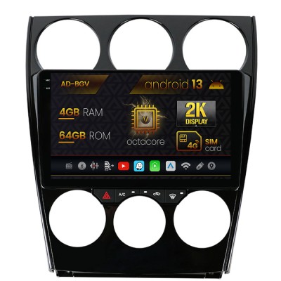 Navigatie Mazda 6 (2002-2008), Android 13, V-Octacore 4GB RAM + 64GB ROM, 9.5 Inch - AD-BGV9004+AD-BGRKIT321 foto
