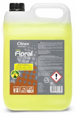 CLINEX Floral Citro, 5 litri, detergent lichid pentru curatarea pardoselilor foto