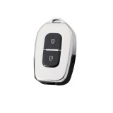 Husa Cheie Dacia Logan, Sandero, Dokker, Duster, Spring 2 Butoane, Tpu, Gri AutoProtect KeyCars, Oem