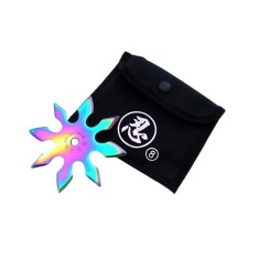 Stea de aruncat, Ninja Warrior, 8 colturi, metalic, multicolor, 10 cm