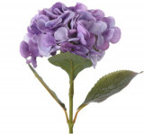 Floare artificiala Hydrangea, H65 cm, polivinil, mov, Excellent Houseware