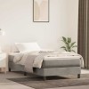 VidaXL Saltea cu arcuri buzunar de copii, gri deschis 80x160cm catifea 4016546
