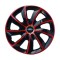 Set 4 Capace Roti 17 inchi, Stig Rosu-Negru, Compatibil cu Ford