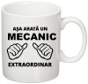 Cana alba personalizata &quot;Asa arata un mecanic extraordinar&quot;, INOVATIX&reg;. 330ml, Oem