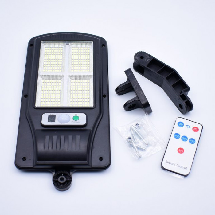 Lampa Solara Cu Acumulator De Exterior,Senzor,Telecomanda,320 LED SMD &ndash;