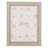 Cumpara ieftin Rama foto masa lemn gri bej 13x2x18 cm, 10x15 cm