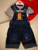 Set tricou baiat , maneca scurta + pantalon blug , marca Lee Cooper, Baieti, 2-3 ani, Albastru