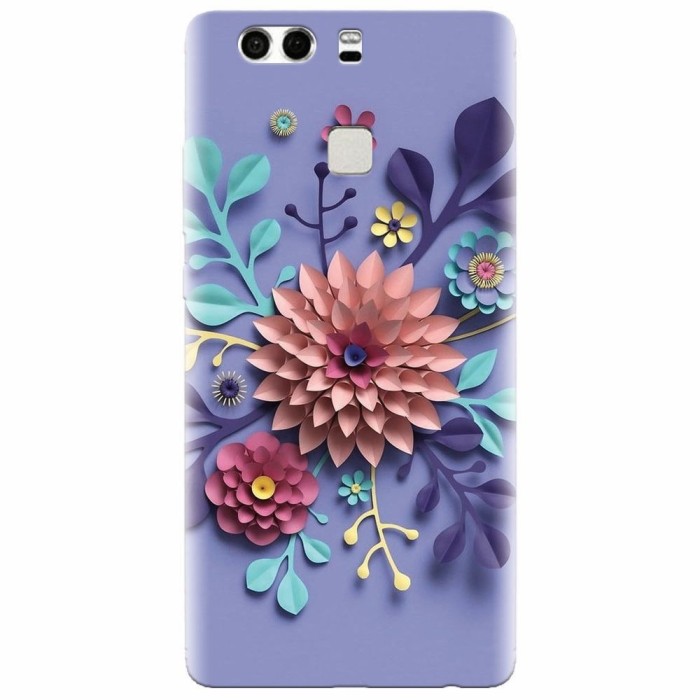 Husa silicon pentru Huawei P9 Plus, Flower Artwork Husa silicon pentru Huawei P9 Plus, Flower Artwork