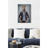 Tablou Canvas Zebra, Multicolor, 70 x 50 cm