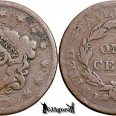 1837, 1 Cent - Liberty Head / Matron Head Modified - Statele Unite ale Americii