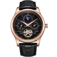 Lige Ceas Mecanic Automatic Clasic Barbati Tourbillon Curea din piele naturala