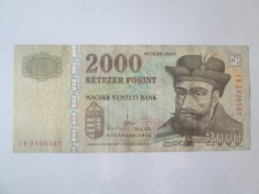 Ungaria 2000 Forint 2010 foto
