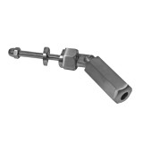 Conector regblabil pentru prinderea cablu 4-5 mm, material INOX AISI304, tija M6