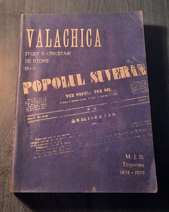 Valachica studii si cercetari de istorie 10 - 11 Muzeul judetean Dambovita