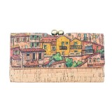 Cumpara ieftin Portofel dama tip clutch cu ilustratie oras