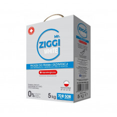 Hypoallergenic Mr. Ziggi praf de spălat alb 5 kg Dezinfectant