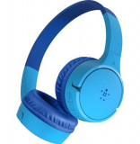 Cumpara ieftin Casti Stereo Wireless Belkin SOUNDFORM Mini pentru copii, Bluetooth, Microfon, 30 ore Autonomie (Albastru)